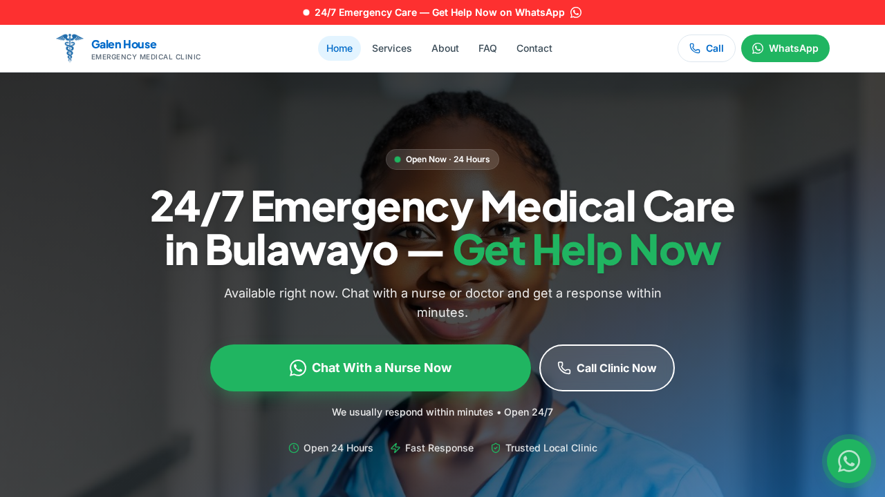 Galen House Emergency Medical Centre website preview