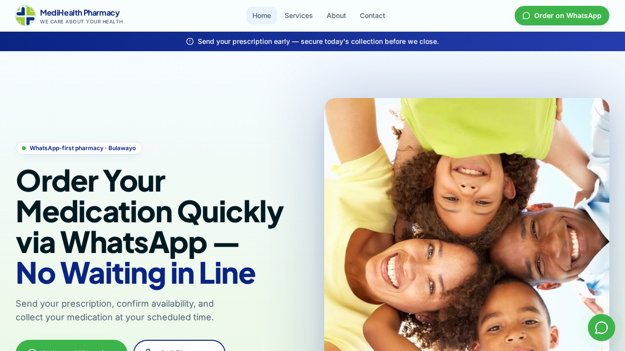 Medihealth Pharmacy website preview